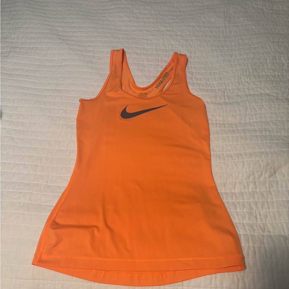 Nike Women's  Dri-Fit Bright Orange Tank Top